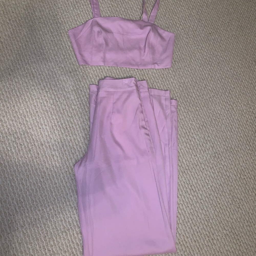 Lilac two piece pants set size M